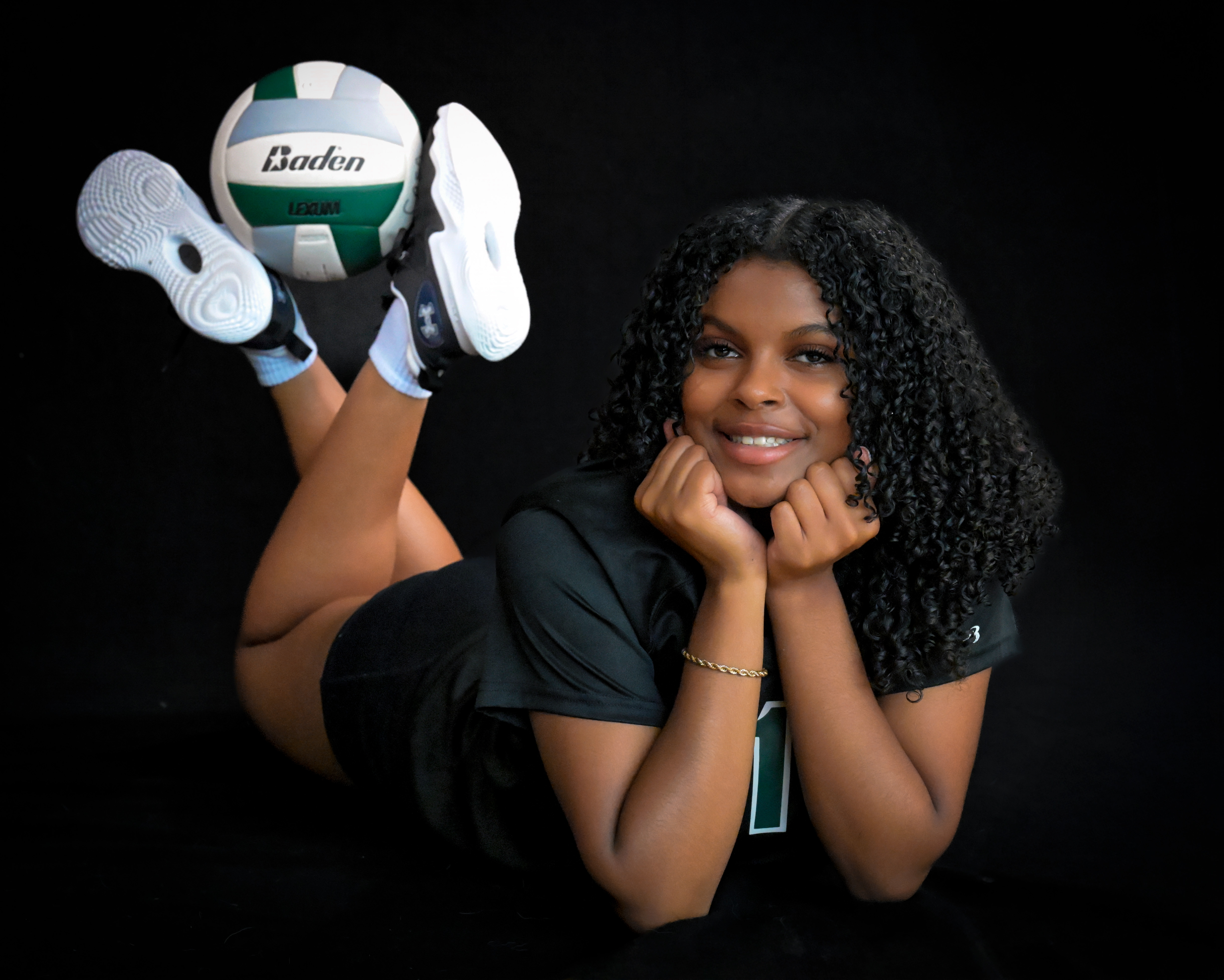 Senior volleyball portrait by Alpha Leon Photography