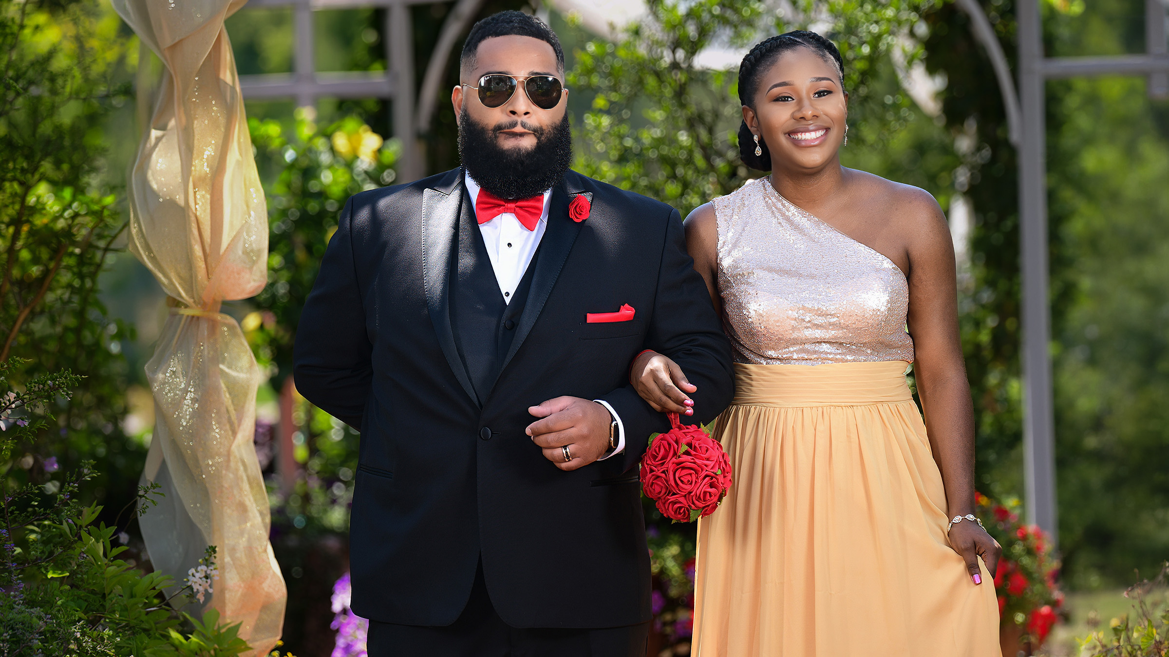 Bride and groom photographed by Alpha Leon Creative Studio